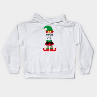 mommy elf funny elf family christmas xmas gift Kids Hoodie